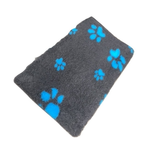 Vet Bed Xtra Soft - 2 color Paws latex anti-slip 100 x 75 cm Antraciet Kleine en Grote Blauwe Voetprint Vet Bed Xtra Soft - 2 color Paws latex anti-slip 100 x 75 cm Antraciet Kleine en Grote Blauwe Voetprint