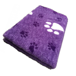 Vet Bed Xtra Soft - 3 color Paws latex anti-slip 150 x 100 cm Paars met 3 kleuren Vet Bed Xtra Soft - 3 color Paws latex anti-slip 150 x 100 cm Paars met 3 kleuren