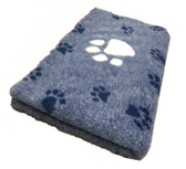 Vet Bed Xtra Soft - 3 color Paws latex anti-slip 150 x 100 cm Blauw met 3 Kleuren Vet Bed Xtra Soft - 3 color Paws latex anti-slip 150 x 100 cm Blauw met 3 Kleuren