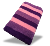 Vet Bed Xtra Soft - 3 color Paws latex anti-slip 150 x 100 cm Stripes Paars Roze Vet Bed Xtra Soft - 3 color Paws latex anti-slip 150 x 100 cm Stripes Paars Roze