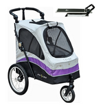 Petstro Buggy Safari met trimtafel - grijs/paars/zwart - Medium Petstro Buggy Safari met trimtafel - grijs/paars/zwart - Medium
